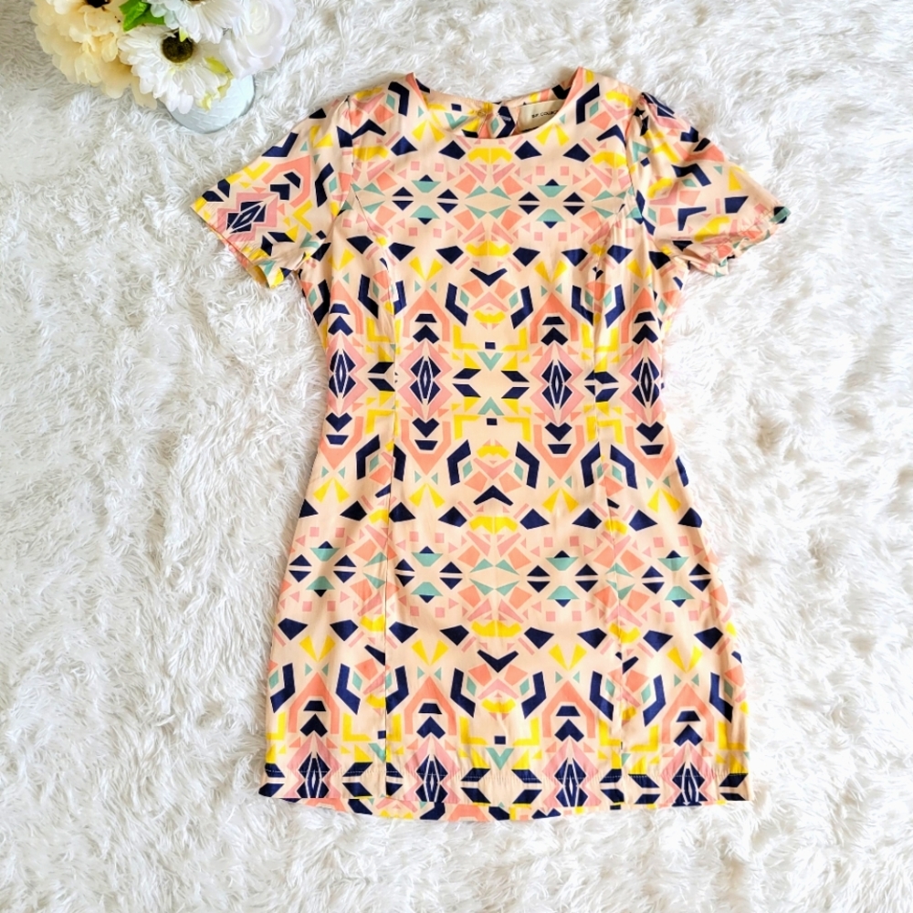 B.P. Collection Med 90s Style Open Back Mini Dress